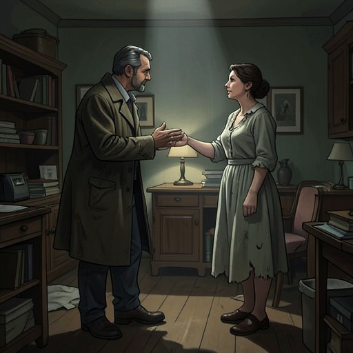 The Stammer Household in Conflict from "The Disappearance of Josef Mengele". This flow traces how secrecy, financial bargaining, sexual rivalry, and ideological provocation transformed Josef Mengele’s refuge into an increasingly hostile…