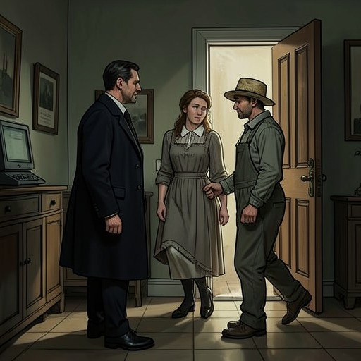The Father and Son Confrontation from "The Disappearance of Josef Mengele". This flow traces the conflict between Rolf’s demand for moral truth and Josef Mengele’s insistence that mass murder was duty.