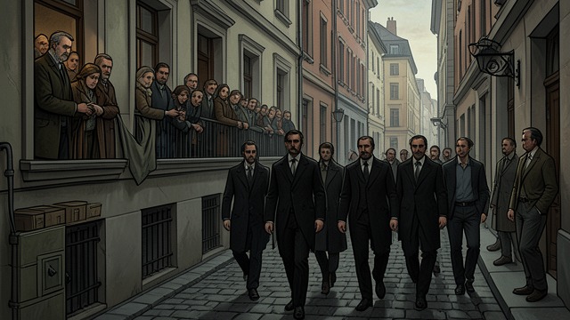Fear Becomes Routine from "West Side Story". Fear Becomes Routine Residents Look Away People watch the Jets from windows and stoops but often avoid confronting them.