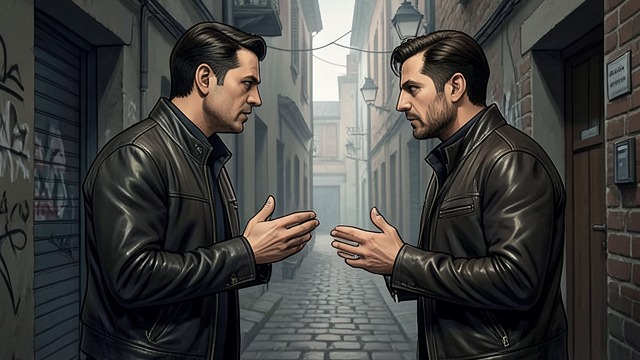 A Duel Replaces Dialogue from "West Side Story". A Duel Replaces Dialogue Negotiated Violence Riff Lorton and Bernardo agree to settle the rivalry in a contest.
