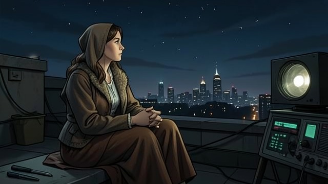 Maria Looks Beyond Home from "West Side Story". Maria Looks Beyond Home A View of the City Maria Nunez watches the lights and stars from the rooftop.