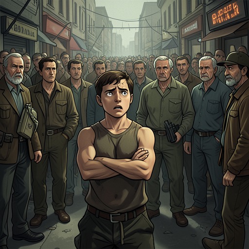 Baby-John's Fear and Maturity from "West Side Story". This flow follows Baby-John from eager imitation of the Jets to a clearer awareness of fear, violence, and the need for leadership.
