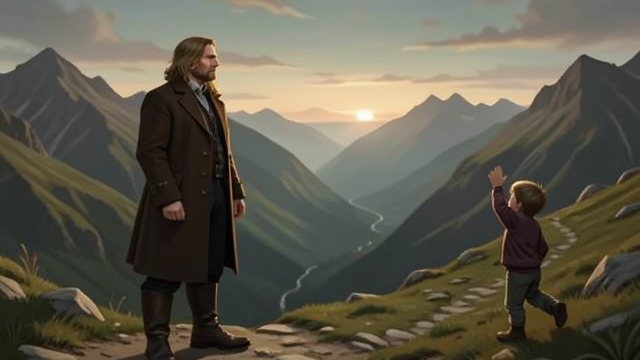A Promise of Return from "Heidi". Parting with Hope The doctor must leave He wishes he could take Heidi to Frankfurt, but accepts that she belongs on the mountain for now.