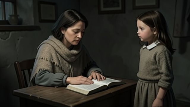 The Hymn’s Comfort from "Heidi". Words Reach the Blind Reading aloud Heidi reads the grandmother’s hymnbook, especially verses about patience, hope, and a home beyond hardship.
