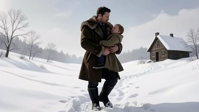Winter Protection from "Heidi". A Reliable Guardian Cold and distance Alm-Uncle carries Heidi through deep snow to visit Peter’s grandmother and repairs her cottage.
