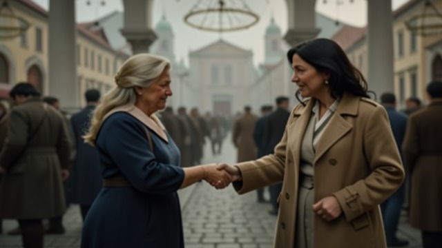 A Welcomed Future from "Heidi". Fear Answered Reassurance offered The grandmother fears Heidi will be taken away, but Frau Sesemann assures her that Heidi will remain with her grandfather.