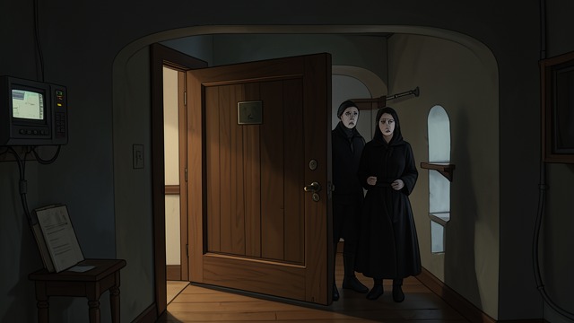 The Open Front Door from "Heidi". A Repeated Mystery Morning alarm The servants find the front door open although it was locked and barred the night before. Nothing appears stolen.