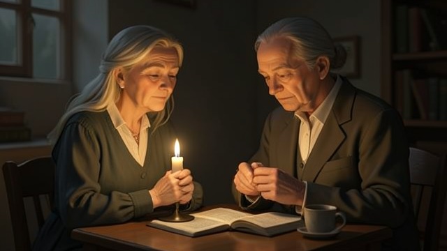 Hymns in the Cottage from "Heidi". Words Bring Light Reading aloud Heidi reads the grandmother hymns that speak of endurance, hope, and rest. The old woman listens with folded hands.
