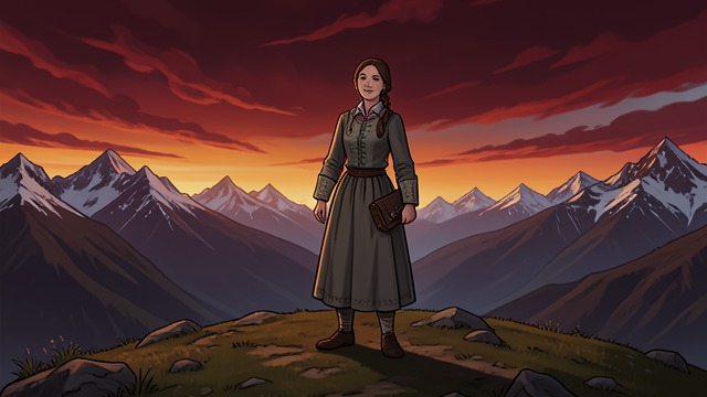 The Setting Sun from "Heidi". A Natural Mystery Explained The mountain turns red Heidi sees the snow and rocks glow at sunset and asks Peter what is happening. He cannot explain.