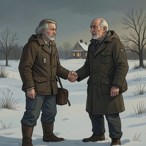 Heidi and Alm-Uncle from "Heidi". This thread traces the grandfather-granddaughter bond from a wary first meeting to mutual trust and a protected future.
