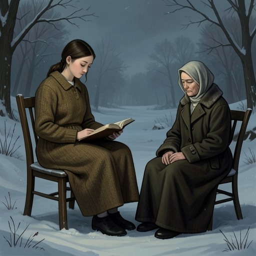 Heidi’s Care for Peter’s Grandmother from "Heidi". This thread follows Heidi’s visits, practical generosity, and reading as sources of comfort for an isolated blind elder.