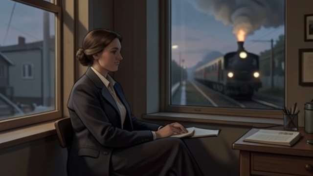 A Different Goodbye from "All My Puny Sorrows". Living Near the Tracks A Changed Sound Yolandi writes that railway noise near her house can feel comforting, like a greeting or a proper goodbye.