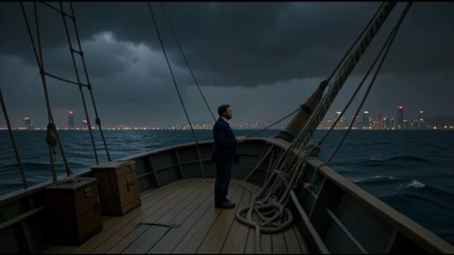 A Journey Unexpected from "All My Puny Sorrows". The Ship Cannot Descend An Unplanned Voyage Yolandi’s fictional harbourmaster cannot leave a ship because the storm makes the transfer unsafe.