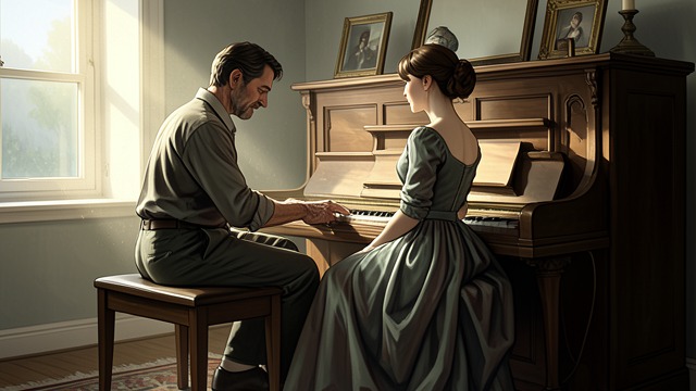 A Piano Lesson Begins from "All My Puny Sorrows". A Meeting at the Piano An Unusual Student Nic takes piano lessons from Elfrieda, partly because he wants to sit beside her and have her place his fingers on…