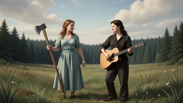 A Promise on the Porch from "All My Puny Sorrows". Imagining a Future A Plan for Later Julie and Yolandi imagine buying a country house together after their children grow up and their relationships change.