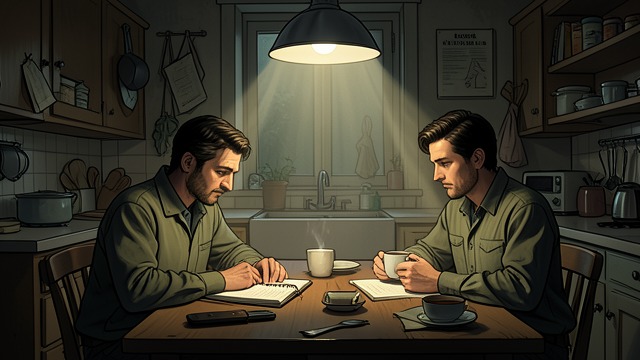 The Nightly Conference from "All My Puny Sorrows". A Shared Caregiving Routine Reports and Questions Nic and Yolandi compare what they have learned about Elfrieda’s meals, medication, injuries, and mood.