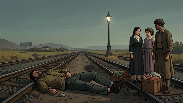 The Train Tracks from "All My Puny Sorrows". A Death That Echoes The Loss Jake dies by suicide beside railway tracks.