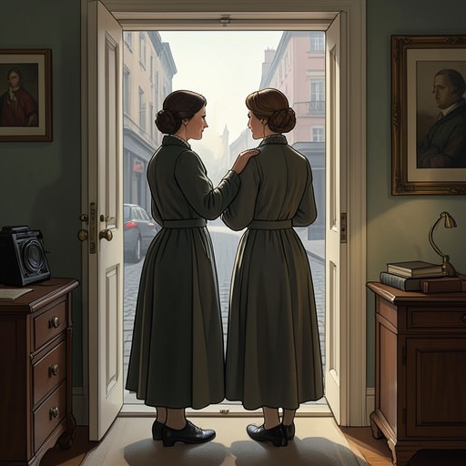 Lottie and Tina’s Sisterhood from "All My Puny Sorrows". This flow follows the sisters’ lifelong bond through shared childhood, mutual support, and the final loss that leaves Lottie without her closest sibling.