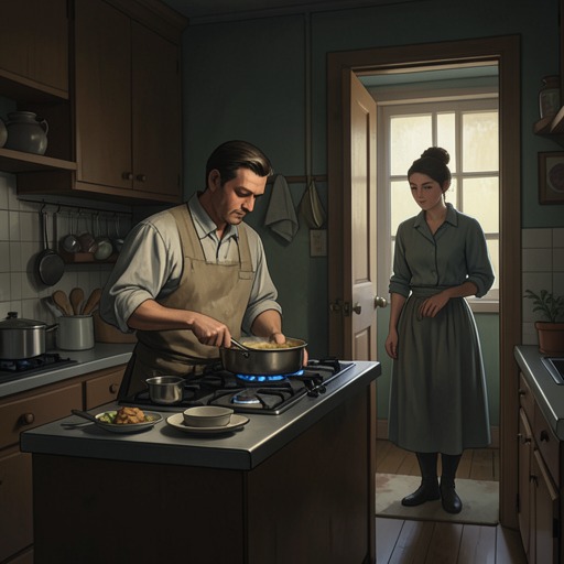 Elfrieda and Nic’s Quiet Marriage from "All My Puny Sorrows". This flow traces Nic’s devotion to Elfrieda through ordinary intimacy, crisis management, and the loss that leaves him alone.