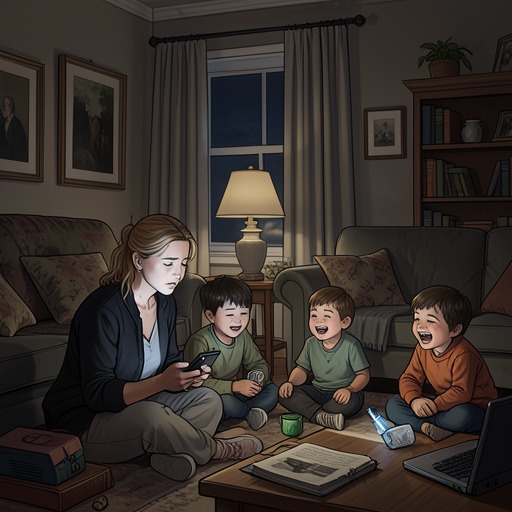 Yolandi and Her Children from "All My Puny Sorrows". This flow follows Yolandi’s changing relationship with Will and Nora as she struggles to parent them while caring for her sister and rebuilding her own life.