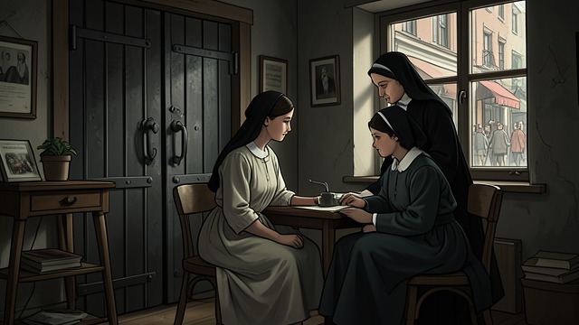Protection Becomes Confinement from "Shrine". Safe but Restricted A controlled environment The Church and Alice’s mother keep her at the convent to protect her from reporters and crowds.