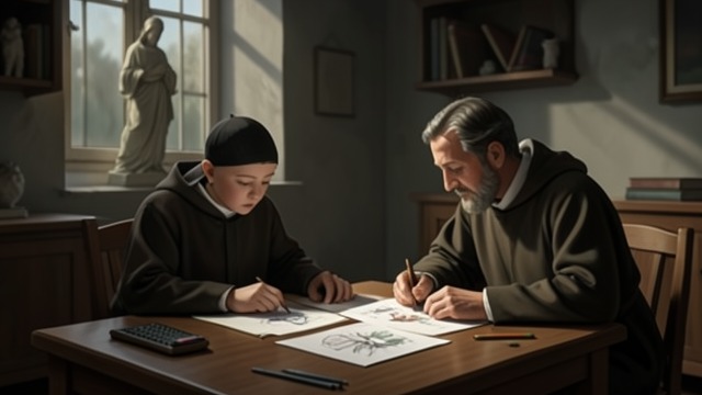 The Parish Priest’s Doubt from "Shrine". A Faith Under Strain An unexplained child Hagan studies Alice’s drawings and recognizes the statue of Mary that she favors.