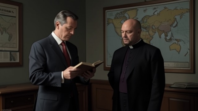 A Priest Seeks an Outsider from "Shrine". Fenn Is Recruited A reason to investigate Monsignor Delgard tells Fenn that St.