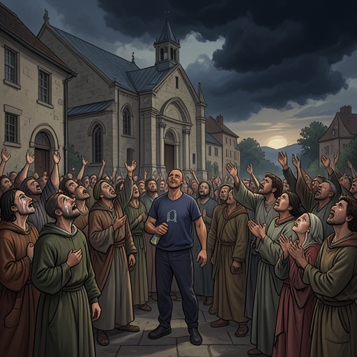 The Psychology of Crowds from "Shrine". This flow traces how collective expectation can create solidarity, transmit emotion, and turn a pilgrimage into a source of danger.