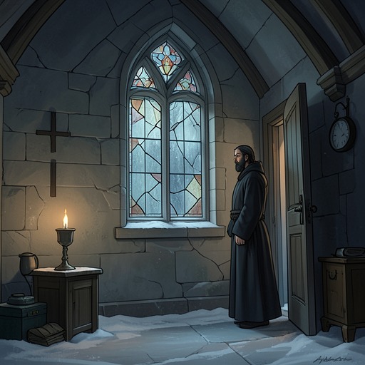 The Church’s Erosion and Restoration from "Shrine". This flow follows the contrast between St. Joseph’s spiritual depletion and the fragile possibility of renewal at the novel’s close.