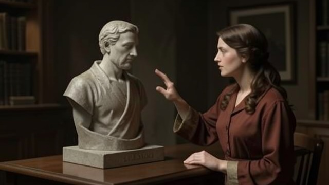 The Cast and the Empty Space from "Trespasses". The Cast and the Empty Space A hollow sculpture Cushla touches the figure and finds no warmth, weight or injured shoulder.
