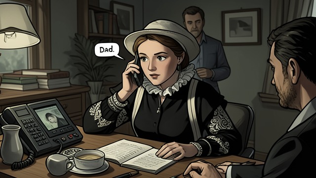 A Son Calls His Father from "Trespasses". A Son Calls His Father A domestic interruption Cushla speaks to Michael by telephone while Gerry and Gina are with her.