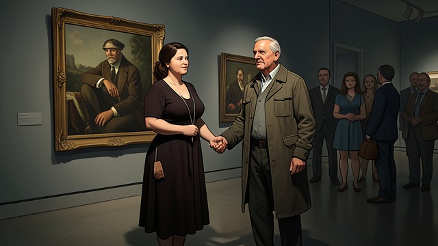A Reunion at the Gallery from "Trespasses". A Reunion at the Gallery Names restored Cushla finds the boy she had searched for in a middle-aged man.