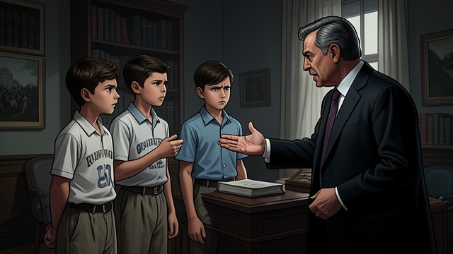 Defending Three Boys from "Trespasses". Defending Three Boys A disputed identification Michael represents three boys accused of murdering a policeman after an identification he considers unreliable.