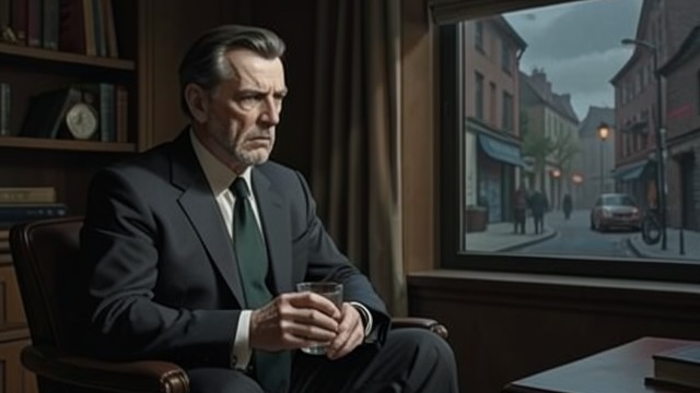 The Man Who Drinks and Hides from "Trespasses". The Man Who Drinks and Hides Signs of strain Michael drinks heavily, watches the street and becomes increasingly preoccupied.