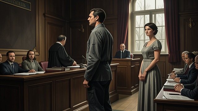 Conviction and Life Sentence from "Trespasses". Conviction and Life Sentence A court without defence Tommy refuses to recognize the court and offers no defence.