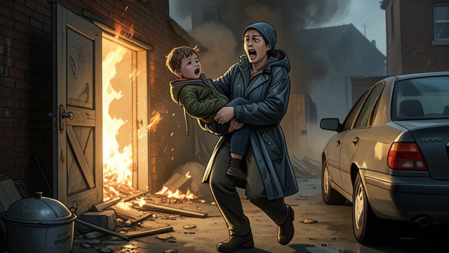 Shelter After the Fire from "Trespasses". Shelter After the Fire Immediate refuge Cushla rescues Davy from the burning house and drives the family to her own home.