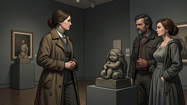 A Return to the Sculpture from "Trespasses". A Return to the Sculpture The past recognized Davy identifies Michael in the sculpture, and Cushla recognizes the child she once taught in the man before her.