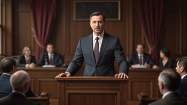 A Man of Political Convictions from "Trespasses". A Man of Political Convictions Defending unpopular clients Michael argues against internment and the unequal court system.