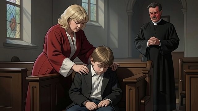 Davy’s First Confession from "Trespasses". Davy’s First Confession A child made afraid Slattery gives Davy an unusually long penance and calls him a bad boy.