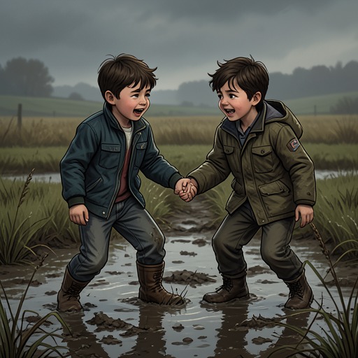 Davy and Tommy as Brothers from "Trespasses". The brothers’ affection and shared hardship persist even as Tommy’s anger and choices threaten the family’s safety.