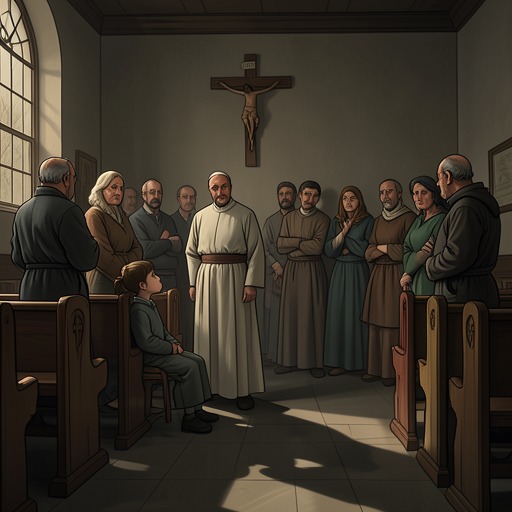 Faith as Power and Shelter from "Trespasses". Catholic ritual and clerical authority offer communal structure while also exposing children and families to fear, shame and coercion.