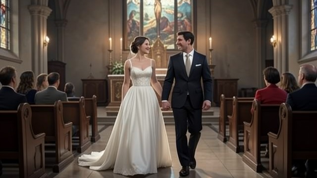 The Wedding as Family Hope from "On Chesil Beach". Families Around the Couple A Public Union Edward Mayhew and Florence Ponting marry at St Mary’s Church, Oxford, in a ceremony followed by a lively reception.