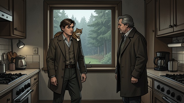 Jonas Watches Charles from "We Have Always Lived in the Castle". Jonas Watches Charles A new presence in the kitchen Charles tries to befriend Jonas and uses the cat as a way to speak to Mary Katherine.