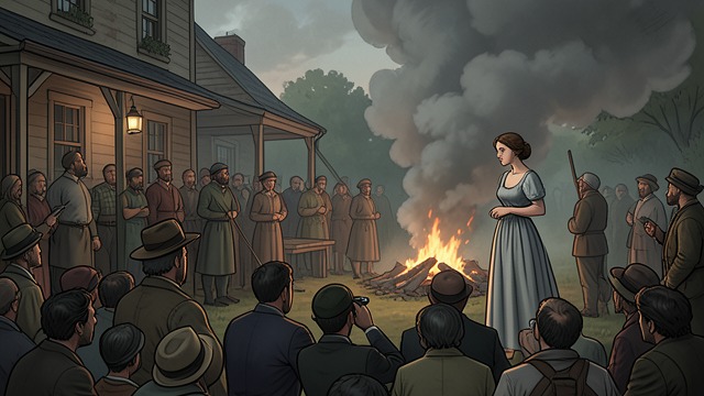 The Night of Public Shame from "We Have Always Lived in the Castle". The Night of Public Shame A witness to the mob Helen arrives with Jim Clarke after the fire has drawn the Village to the estate.