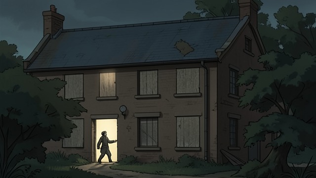 A Moon with Windows Boarded from "We Have Always Lived in the Castle". A Moon with Windows Boarded The imagined refuge takes material form The sisters board windows, barricade the sides of the house, and limit the outside world’s…