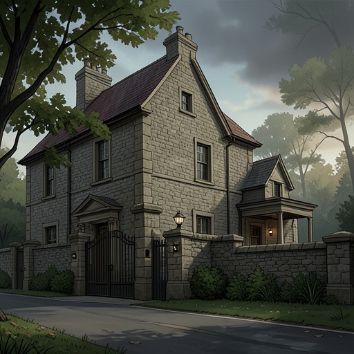 The House as Castle from "We Have Always Lived in the Castle". This flow traces the house’s changing status from inherited domain to vulnerable target and finally to a secluded stronghold chosen by the sisters.