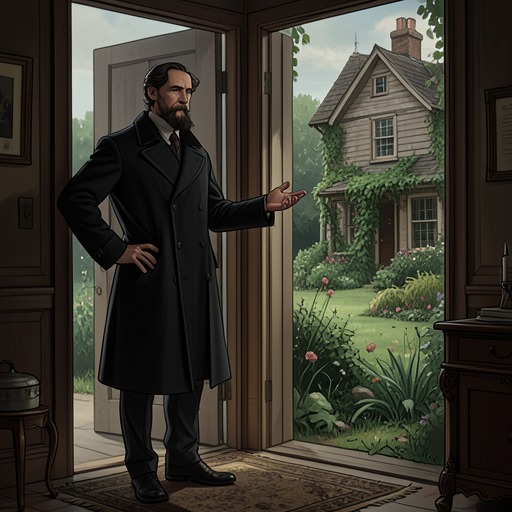 Charles’s Rise and Rejection from "We Have Always Lived in the Castle". This flow traces Charles Blackwood’s arrival as a plausible relative, his pursuit of influence and family wealth, and his final failure to regain entry.