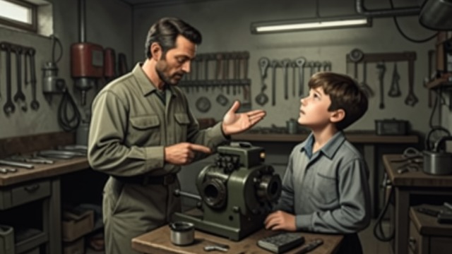 The Stories of a Father from "The Boys in the Boat". Learning Beside Harry Shared Interests Harry teaches Joe about machines and explains how tools and engines work.