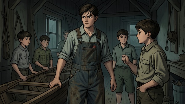 A Place at Washington from "The Boys in the Boat". A Risky Opening Opportunity After finishing high school and saving for college through hard labor, Joe arrives at the University of Washington crew house.