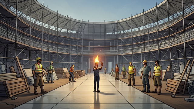 A Stage Made for the World from "The Boys in the Boat". Preparing the Image Construction The German government builds a vast Olympic complex, plans the torch relay, and organizes services for journalists and…